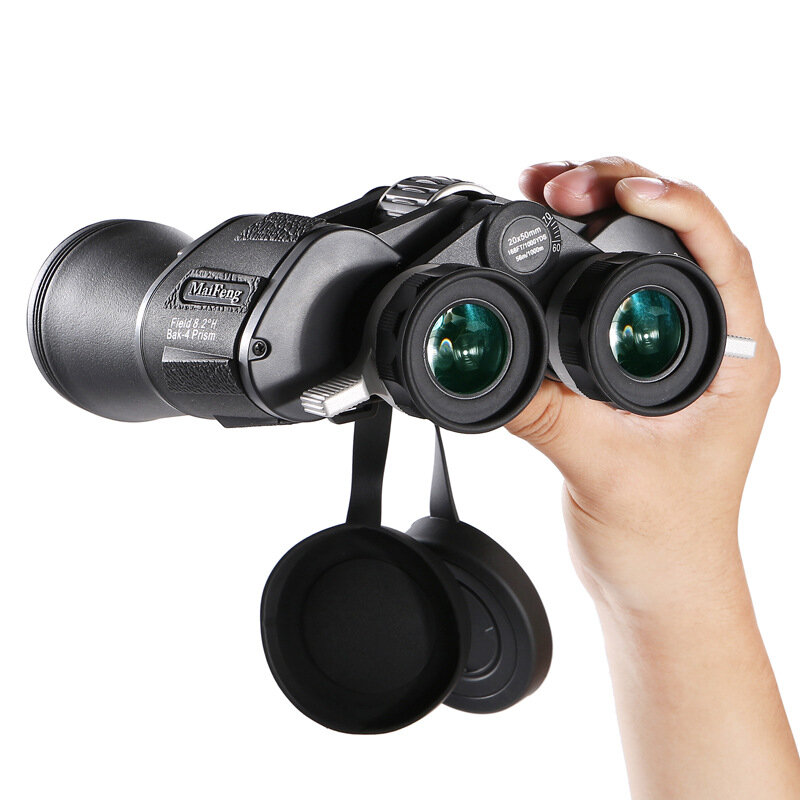 MAIFENG 20X50 Zoom BAK4 jumelles puissantes oculaire grand angle télescope professionnel pour la chasse Camping