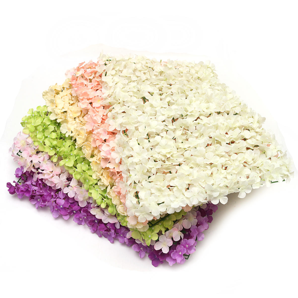 Artificial Flower Hydrangea Wall Panel for Wedding Party Bouquet Home Decorations