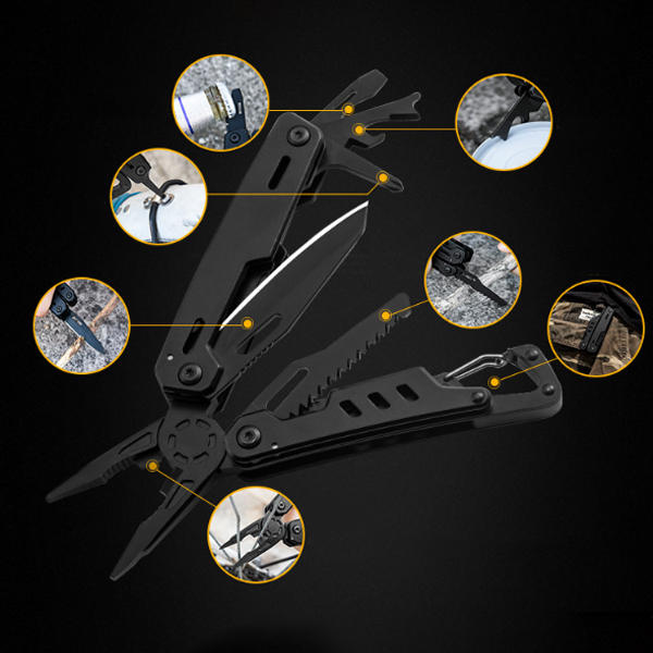 VOLKEN 11 in 1 Multifunctional Pliers Portable Outdoor Hikibg EDC Folding Knife Tool