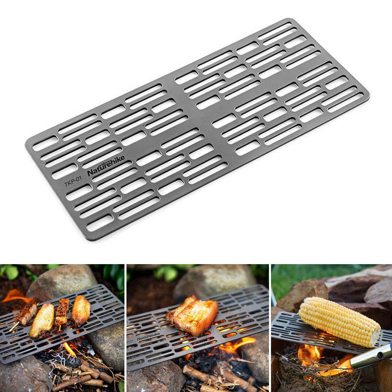 Padella per griglia barbecue Naturehike NH18K001-P in titanio per fornello a carbone per campeggio e picnic