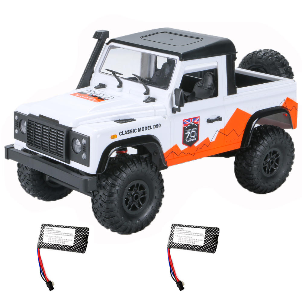 MN D90 1/12 2.4G 4WD RC Car Crawler Truck RTR Vehicle Models Two Battery