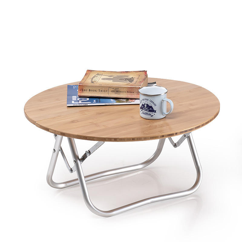 Naturehike Összecsukható asztal Bambusz Kerek asztal Ultrakönnyű Piknik Íróasztal Kemping Utazás Max Terhelés 30kg