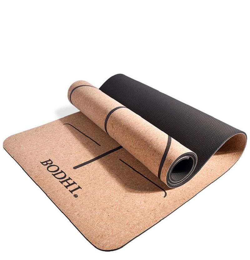 183*65*0.6cm Crease-resistant And Thicker Cork TPE Yoga Mats