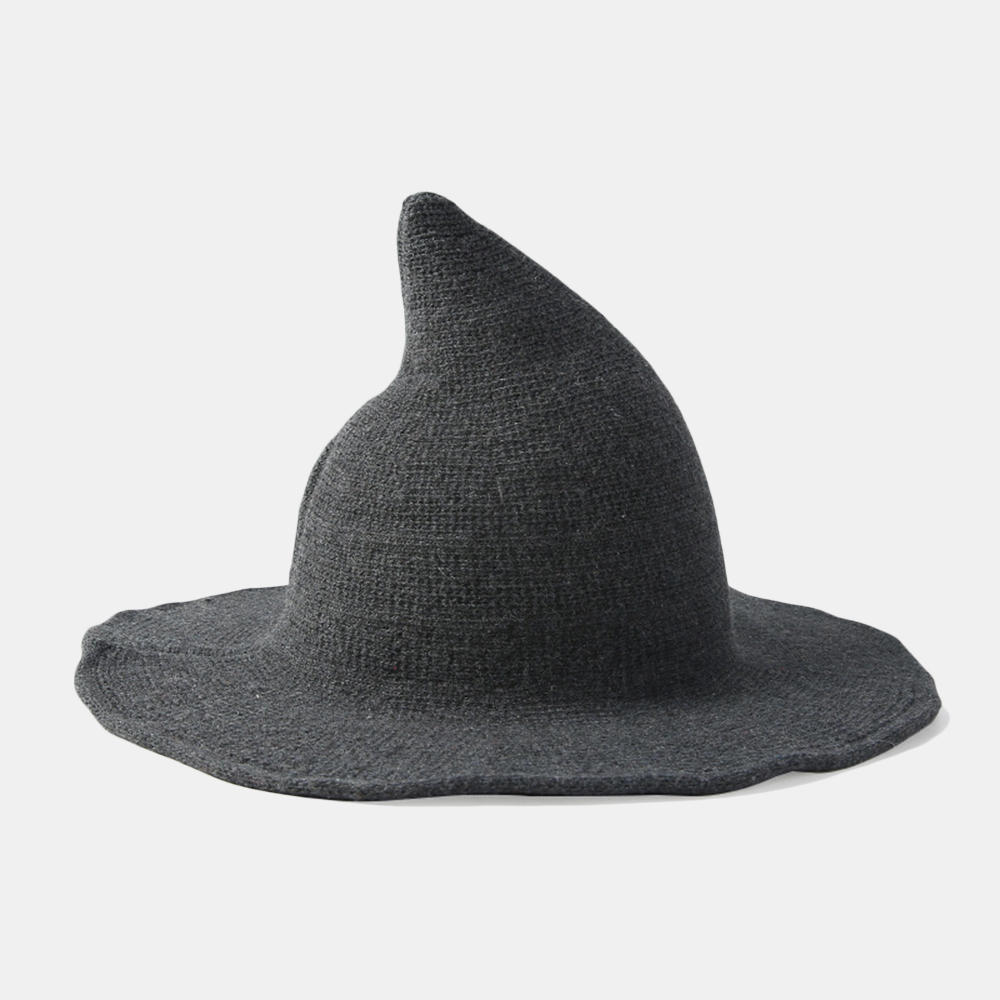 Cashmere Wool Funny Witch Hat Party Festival Knit Fedora Hat