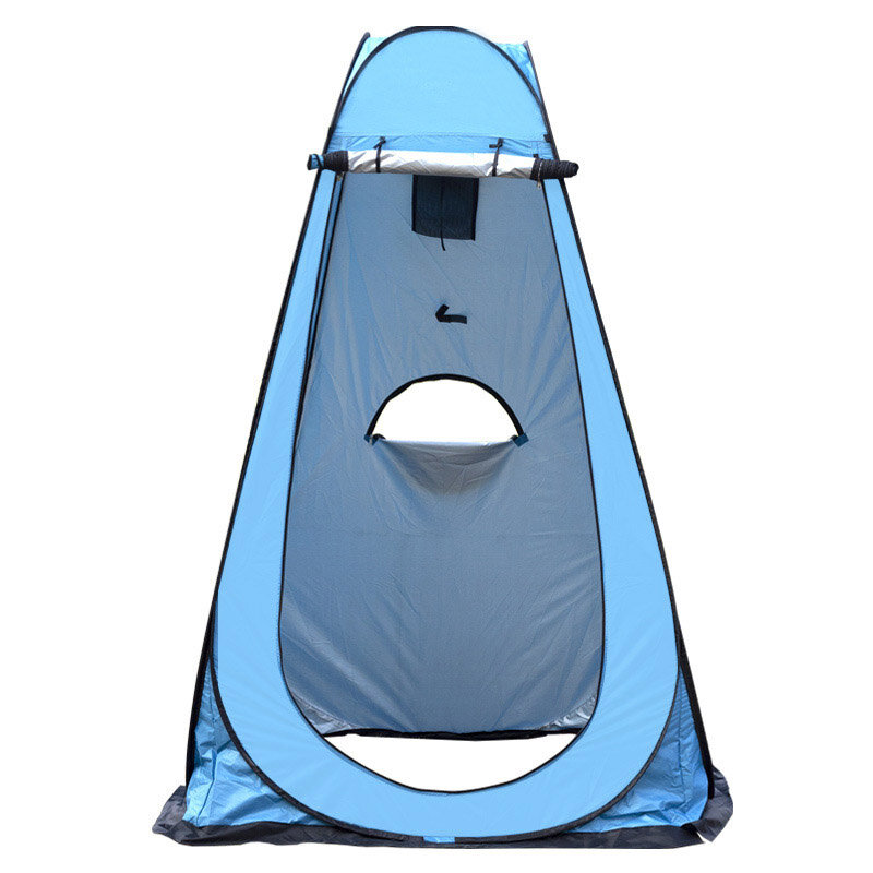 ek kişilik otomatik çadır kamp yapmak için Anti-UV güneşlik plaj tuvalet çadırı depolama çantası ile