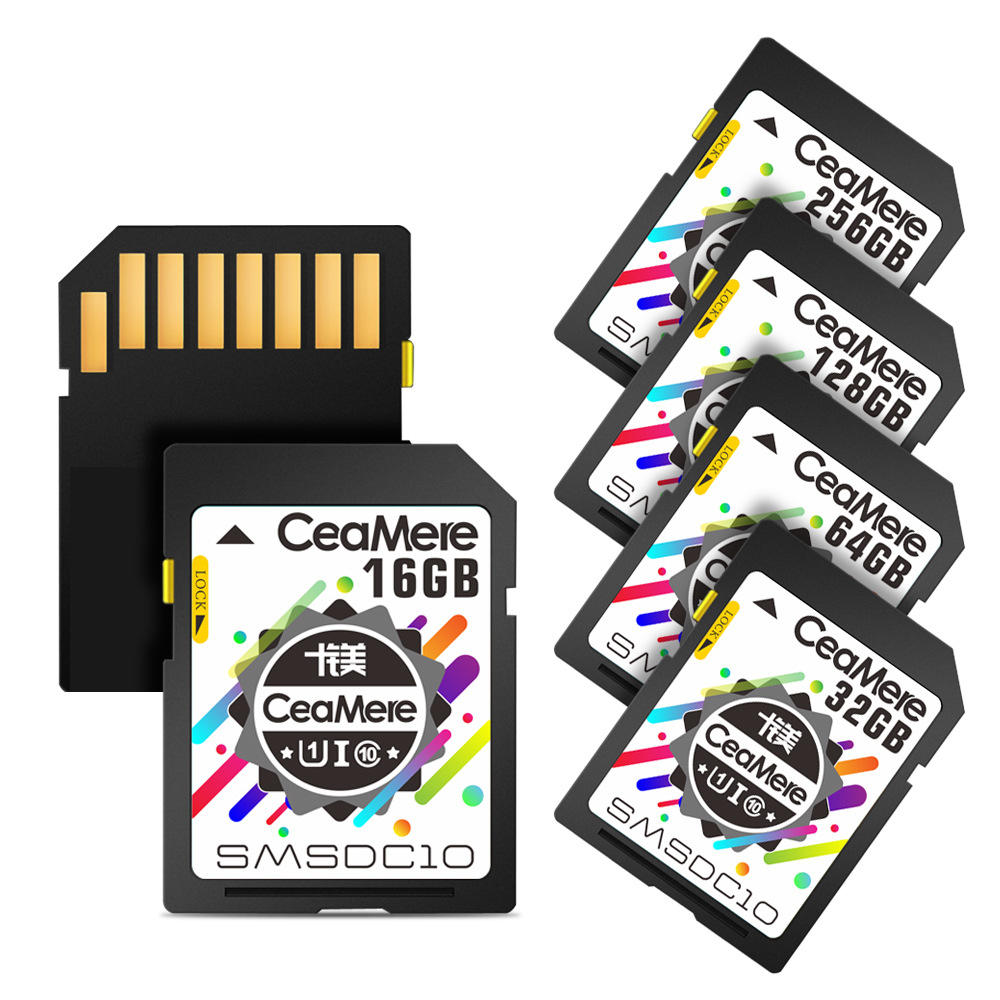 

CeaMere SD Card 64GB 32GB Flash Карта памяти SDXC SDHC карта класса 10/6 UHS-I SD карта Смарт-карта для камера