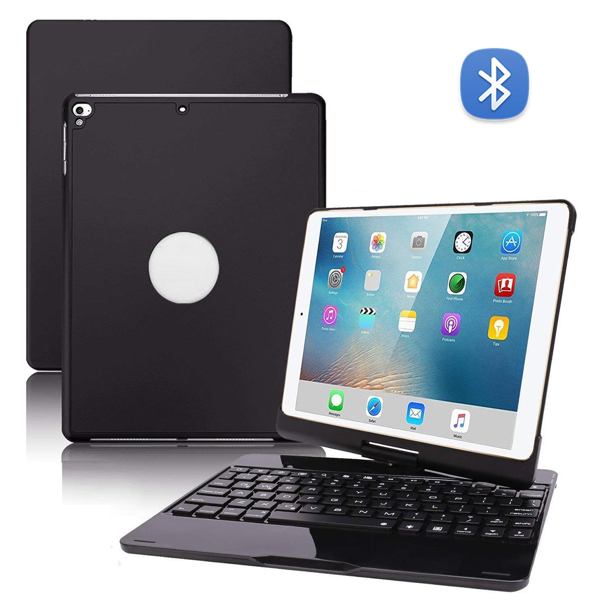 

Bakeey 360 Degree Rotation 7 Backlight bluetooth Tablet Keyboard Protective Case for iPad Pro 10.5 inch