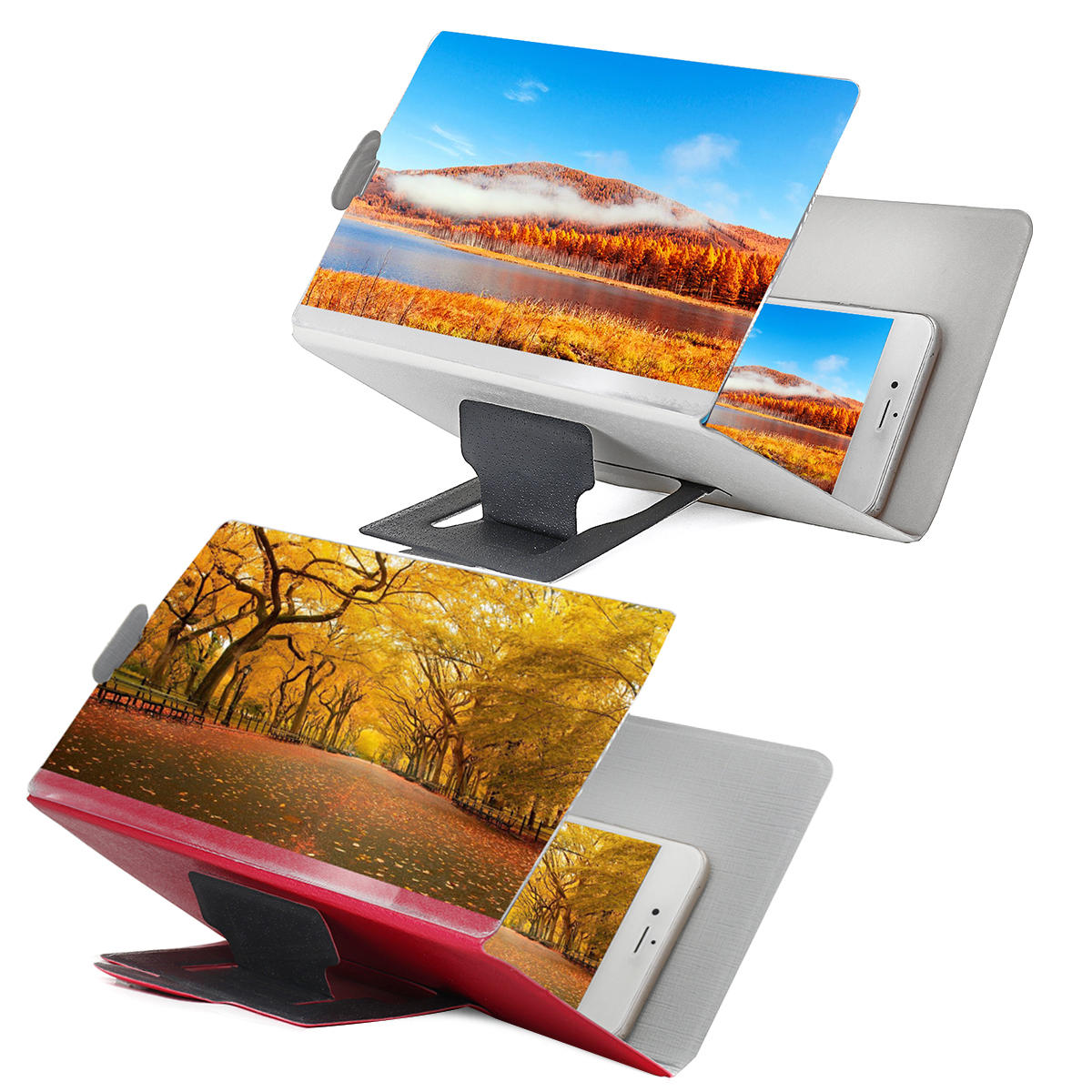 8 "HD Vergrootglas voor telefoonscherm Videofilmversterker voor smartphone iPhone Samsung Huawei