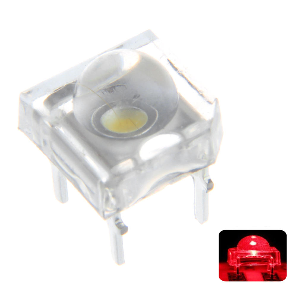 100PCS 5MM DC2V Transparent Round Top Lens Water Clear Bulb Emitting Red Color LED Diode DIY Lamp