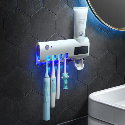 MIKATU Smart Solar Power PIR Induction Electric Toothbrush Sterilizer Toothbrush Holder Sterilization Disinfector for Soocas/Oclean/Oral B/Xiaomi/Mijia Electric Toothbrushes
