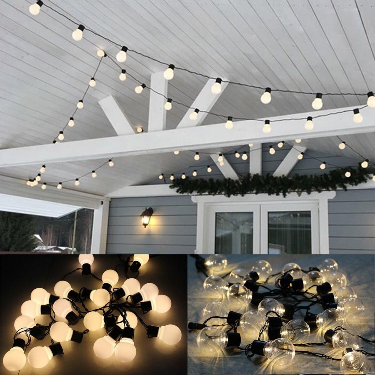 6M warm witte LED Outdoor Globe lichtslinger 20 lampen Vintage hangende fee bruiloft Lamp Decor US E