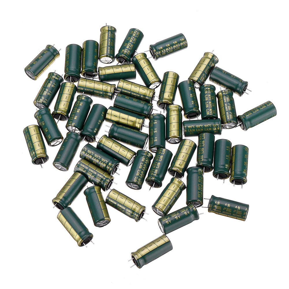 50Pcs 16V 1800UF 16 x 20MM High Frequency Low ESR Radial Electrolytic Capacitor