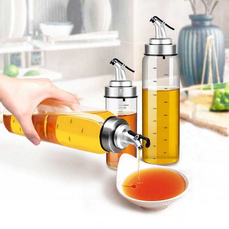 Portable Oil Dispenser Seasoning Bottle, Cooking Oil Storage Bottles