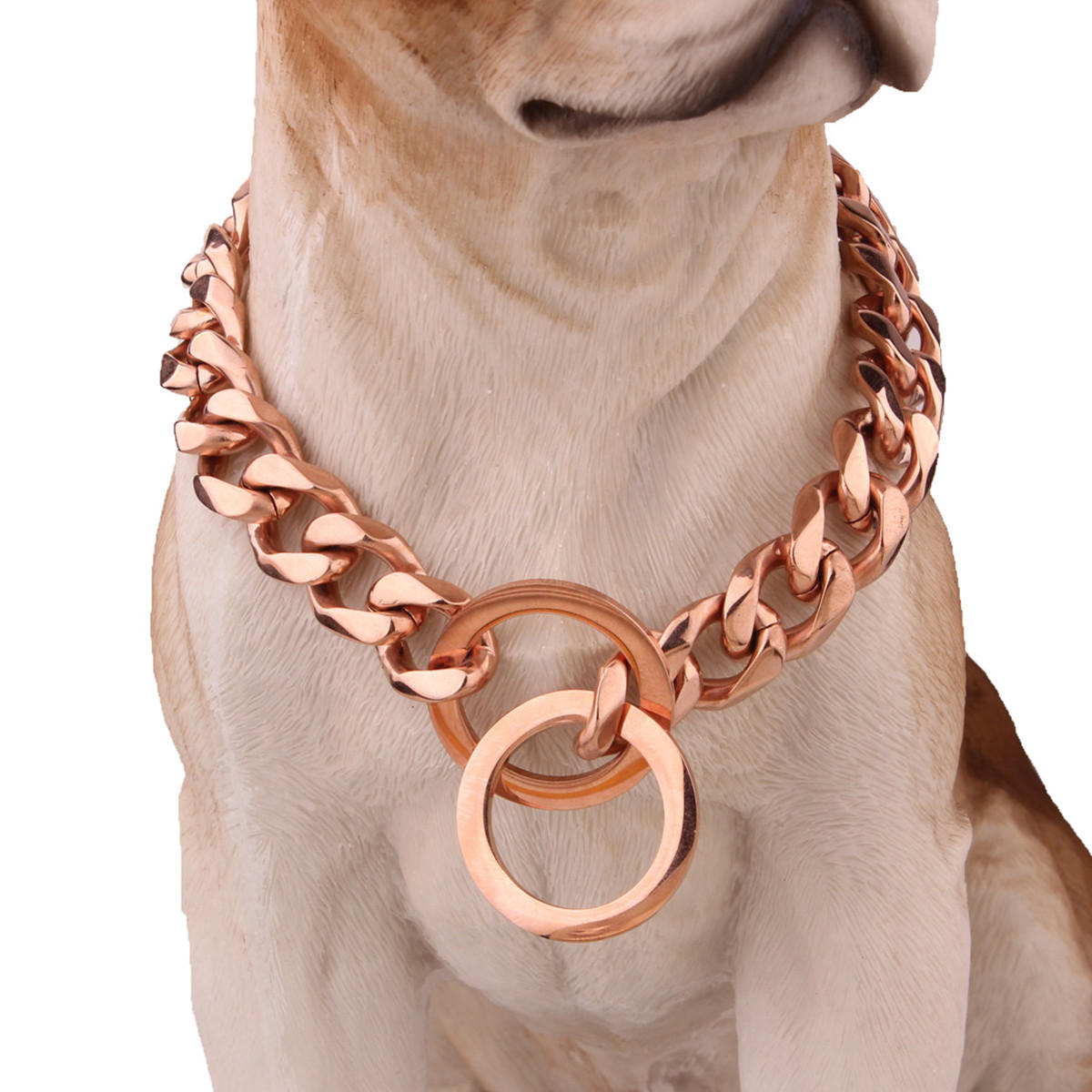 rose gold dog necklace