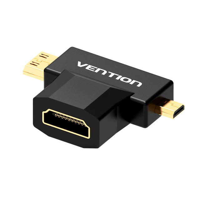 Vention Micro HDMI naar HDMI Adapter 3D 1080P Mini HDMI Male naar HDMI Female Converter voor tv-moni