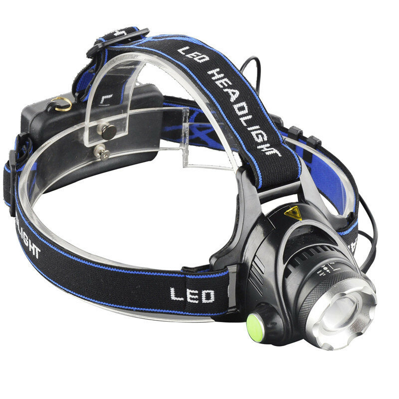 XANES? 568D 650LM T6 LED-koplamp Waterdicht 3 modi Telescopische zoom Oplaadbaar Running Camping fie
