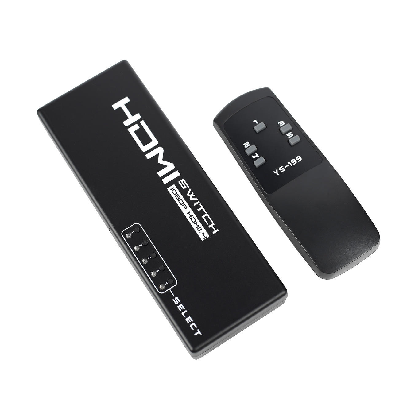 

5 Port HDMI Selector Splitter Switcher 1080P Video Audio Converter for Ps4 Xboxone Monitor TV Remote Control