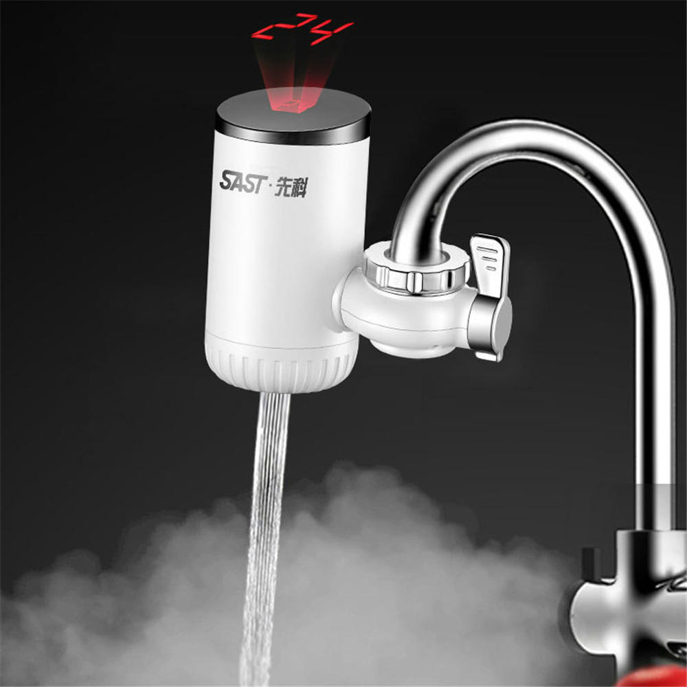 

3000W Electric Tankless Hot Water Heater Faucet 3s Instant Heating Digital Display Bathroom Kitchen Heating Tap IPX4 Wat