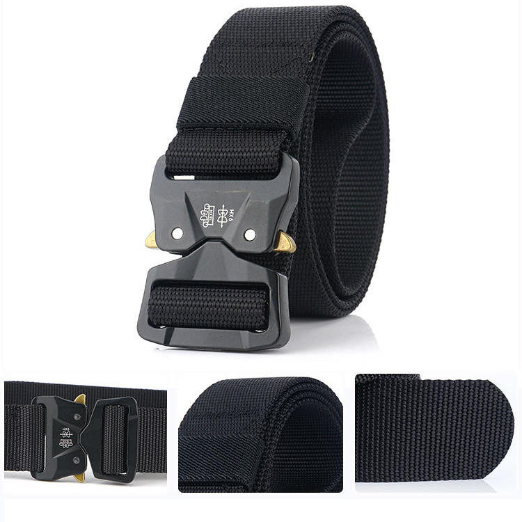 Adjustable Tactical Belts Nylon Military Waist Belt with Metal Buckle Waist Belt 