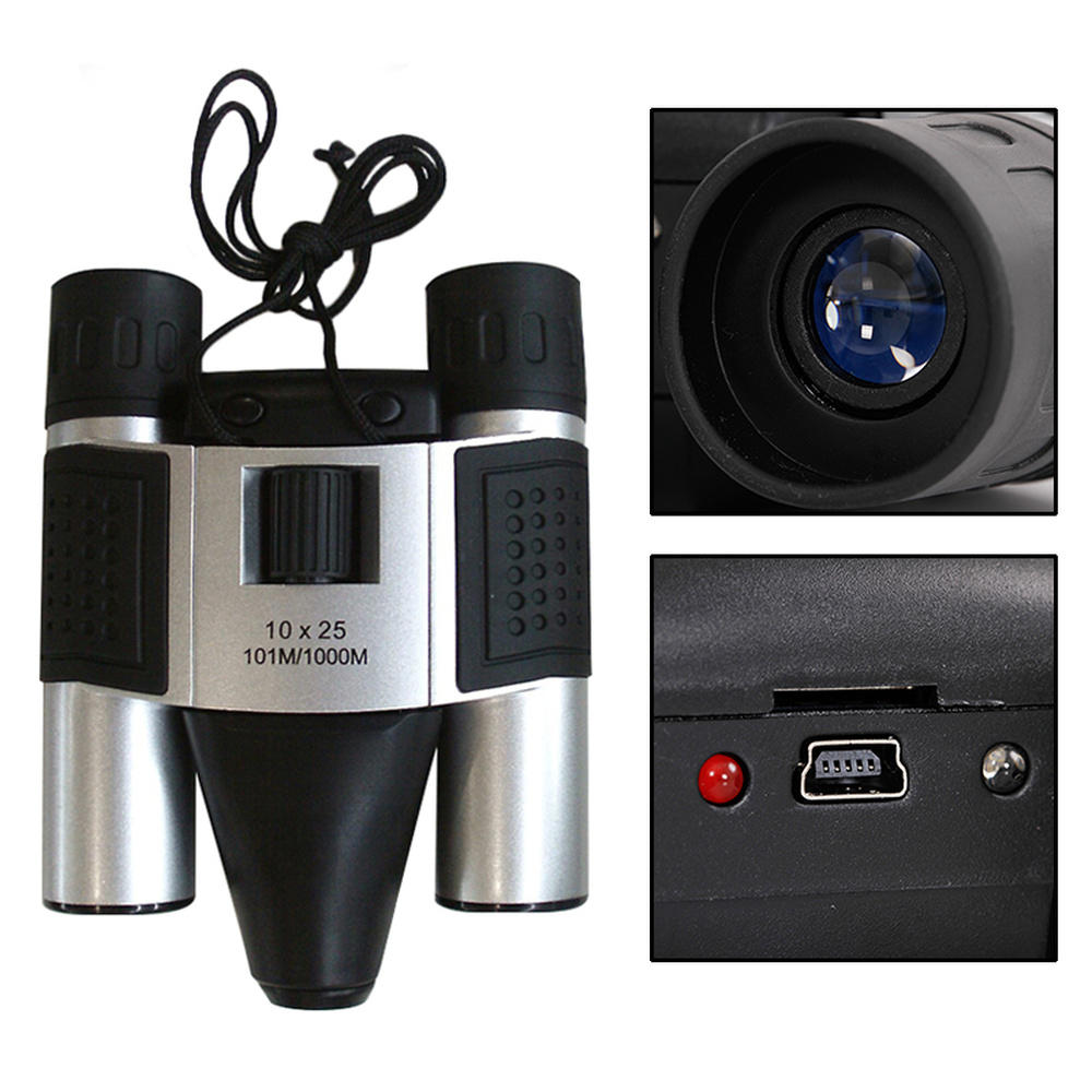 IPRee® DT08 10X25 USB2.0 HD télescope à longue distance avec caméra numérique d'enregistrement vidéo jumelles