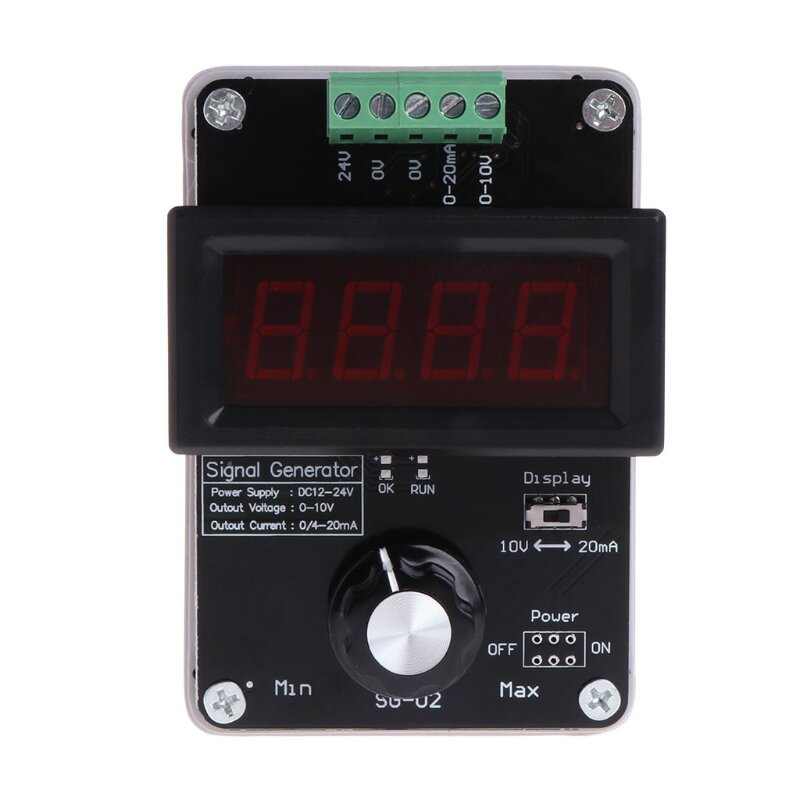 

Adjustable Current Voltage Analog Simulator 0~20mA Signal Generator DC 0~10V with Built-in 2000mA Rechargeable Lithium B