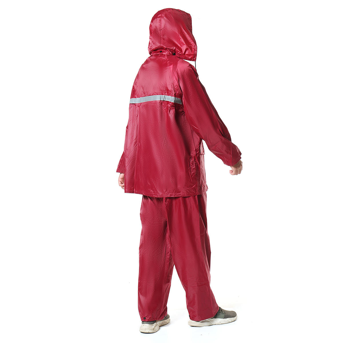 Waterproof Lightweight Rain Jacket Outdoor Hooded Raincoat Rain Cape Coat Cover Raincover