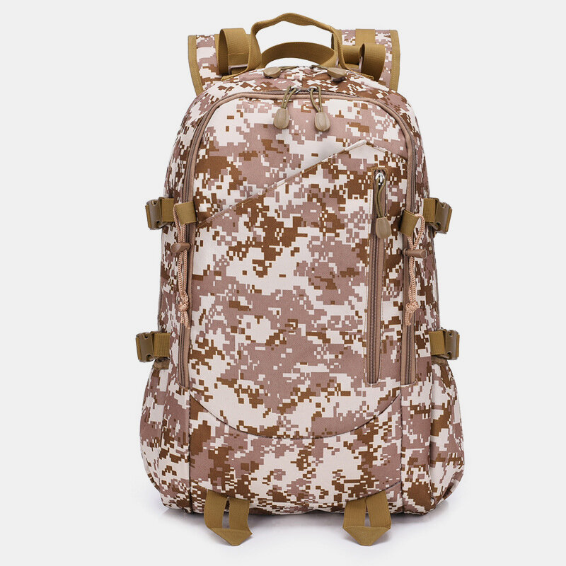 Men Large Capacity Waterproof Nylon Camouflage Backpack Travel Bag