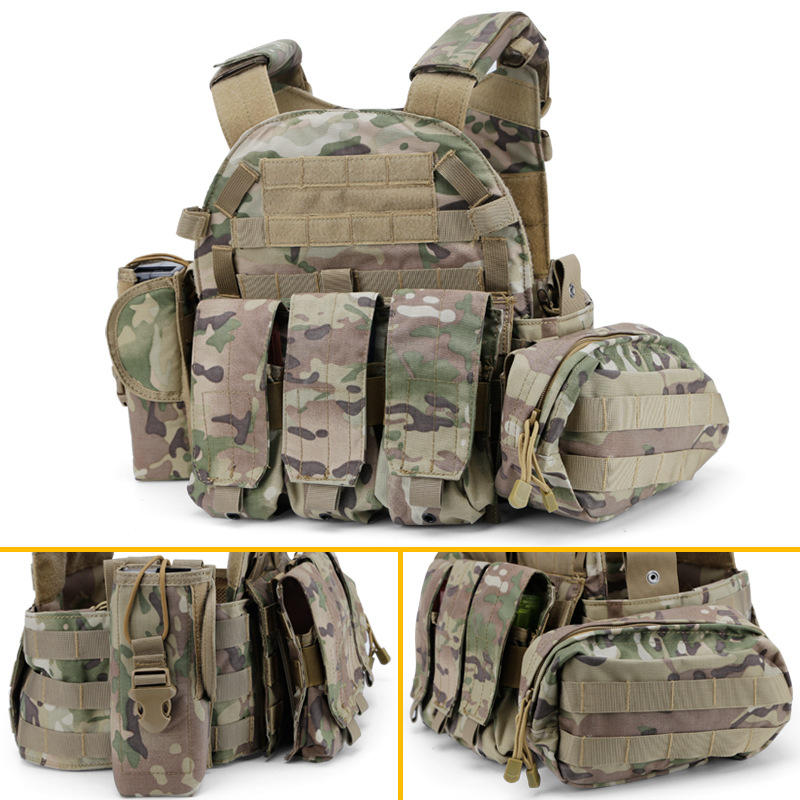 WoSporT VE-46 500D Nylon Taktische Unisex-Weste Outdoor CS Camouflage Tactical Punch Vest