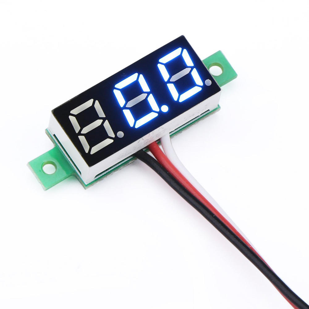 0.28 Inch LED Ultra Small 0-100V DC Digitale voltmeter Accuspanningstester voor RC-model