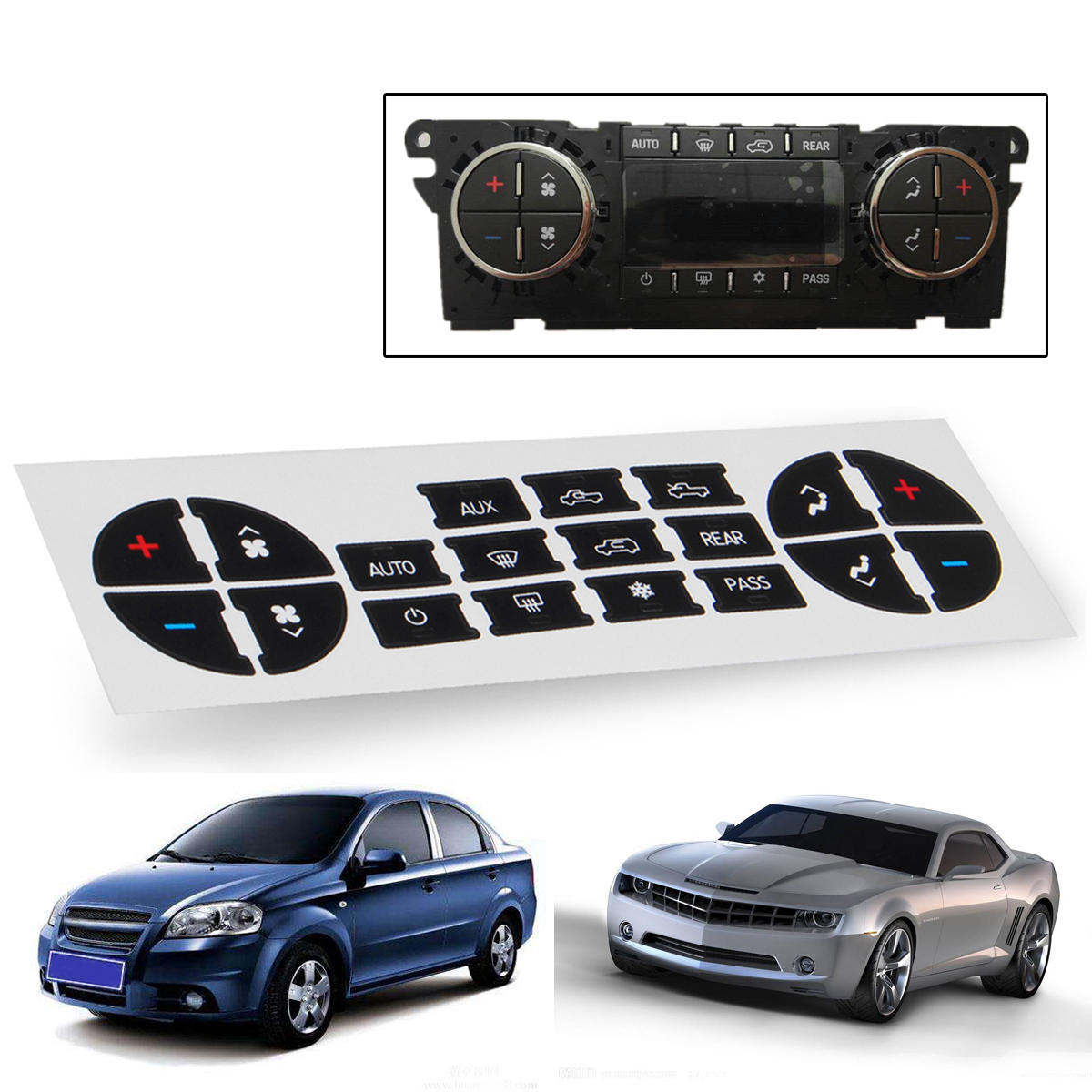 AC knop reparatieset Dash vervanging 07-13 GM voertuigen auto sticker Stickers US VERKOPER