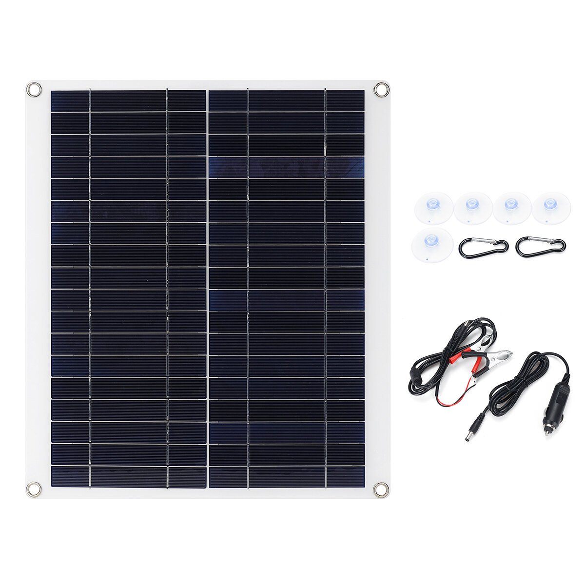 

20W 18V Mono Solar Panel Dual 12V/5V DC USB Monocrystaline Flexible Solar Charger IP65 Battery Charger For Car RV Boat
