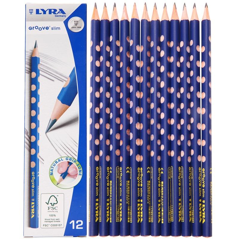 Lyra 1760102 12 Pcs/Set Wooden Sketch Pencils Slim Hole Correction Writing Posture Grip Position Painting Drawing Pencil, Banggood  - buy with discount
