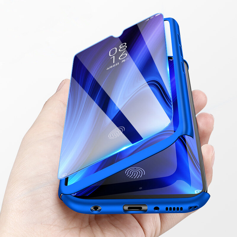 

Bakeey 360° Full Cover Frosted Ultra-thin 3 in 1 PC Hard Back Protective Case+Tempered Glass For Xiaomi Redmi Note 8 Non