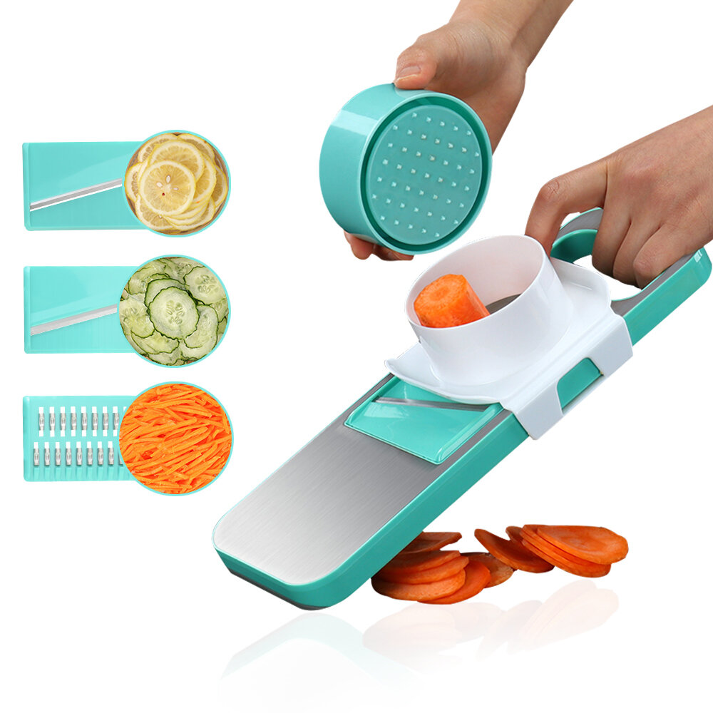 XYJ-007 Multifunctional Stainless Steel Cutter Slicer Vegetable Cutter With Three Replaceable Blades