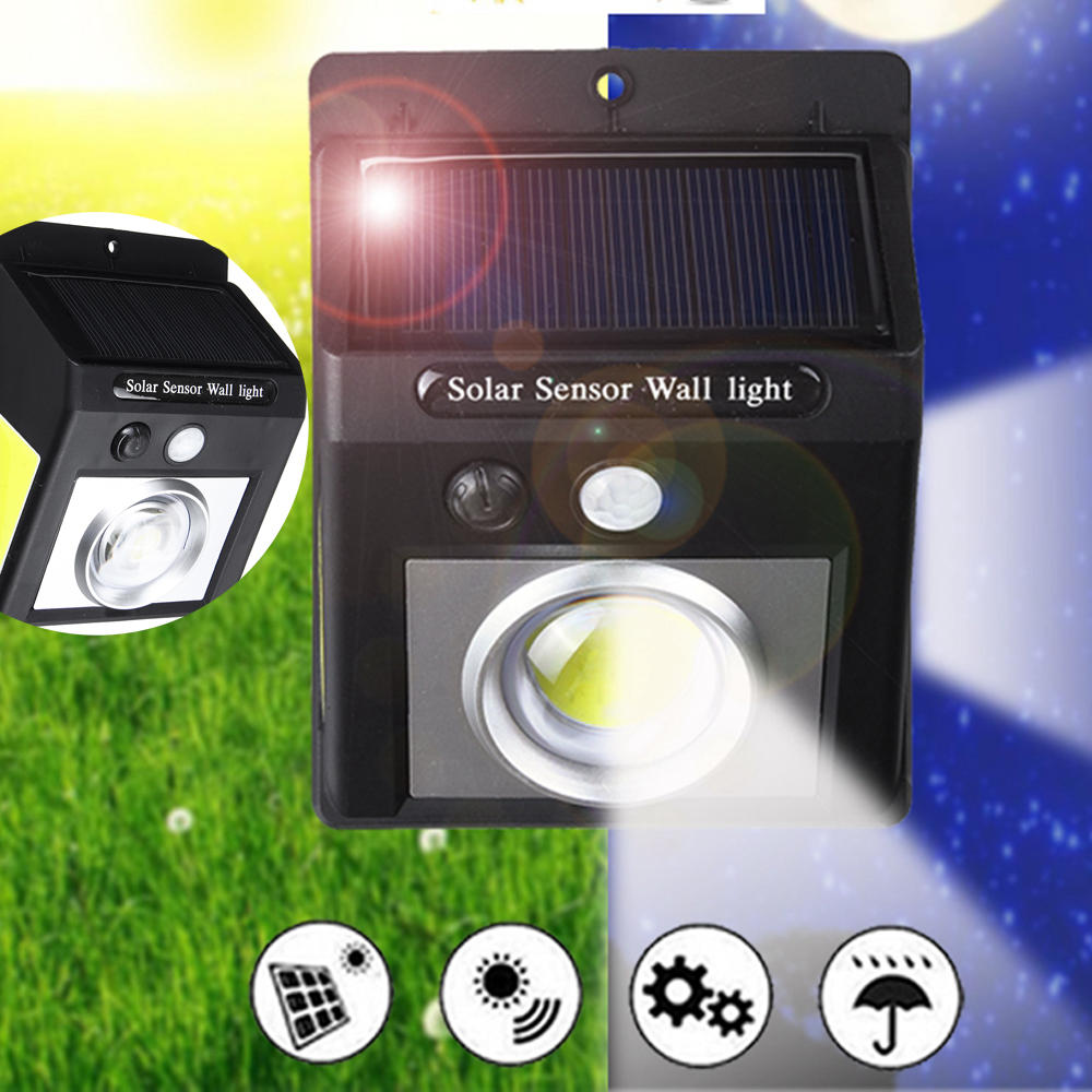 37 COB LED Solar Light PIR Bewegingssensor Beveiliging Outdoor Gardern Wandlamp