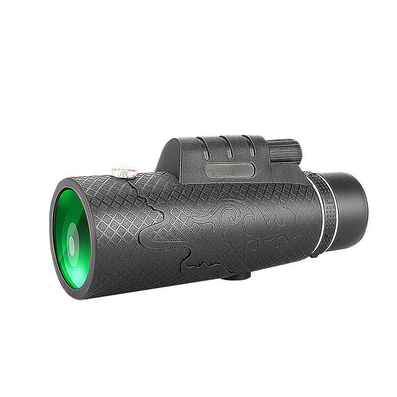 Monoculaire IPRee® 60X60 avec lentille optique HD FMC BAK4, étanche, avec vision nocturne portable pour le camping et la randonnée avec trépied et clip pour téléphone.