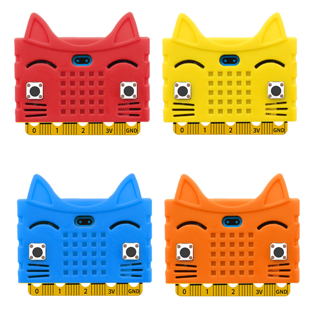 Silicone Beschermende behuizing Cover Shell Voor micro: bit Moederbord Type A Cat Model