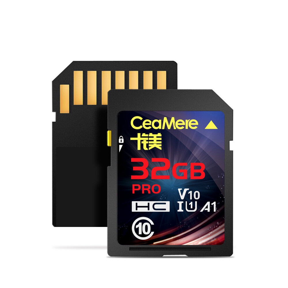 

CEAMERE SMITOSP 32GB/64GB Карта памяти Водонепроницаемы C10 Высокоскоростная 4K UHD SD-карта MP3 MP4 Хранение данных для