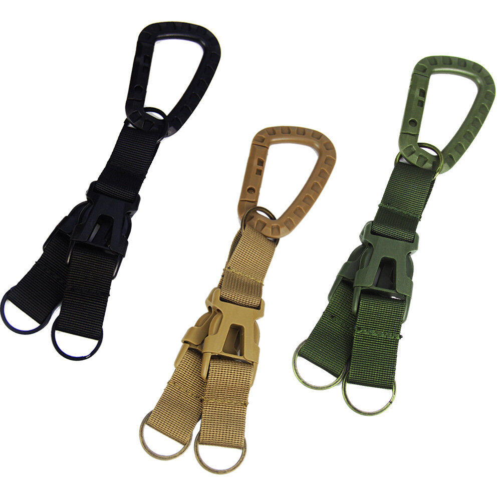 Outdoor Climbing Carabiner Buckle Tactical Backpack Belt Bag L5H0 Key Clasp U1D1 