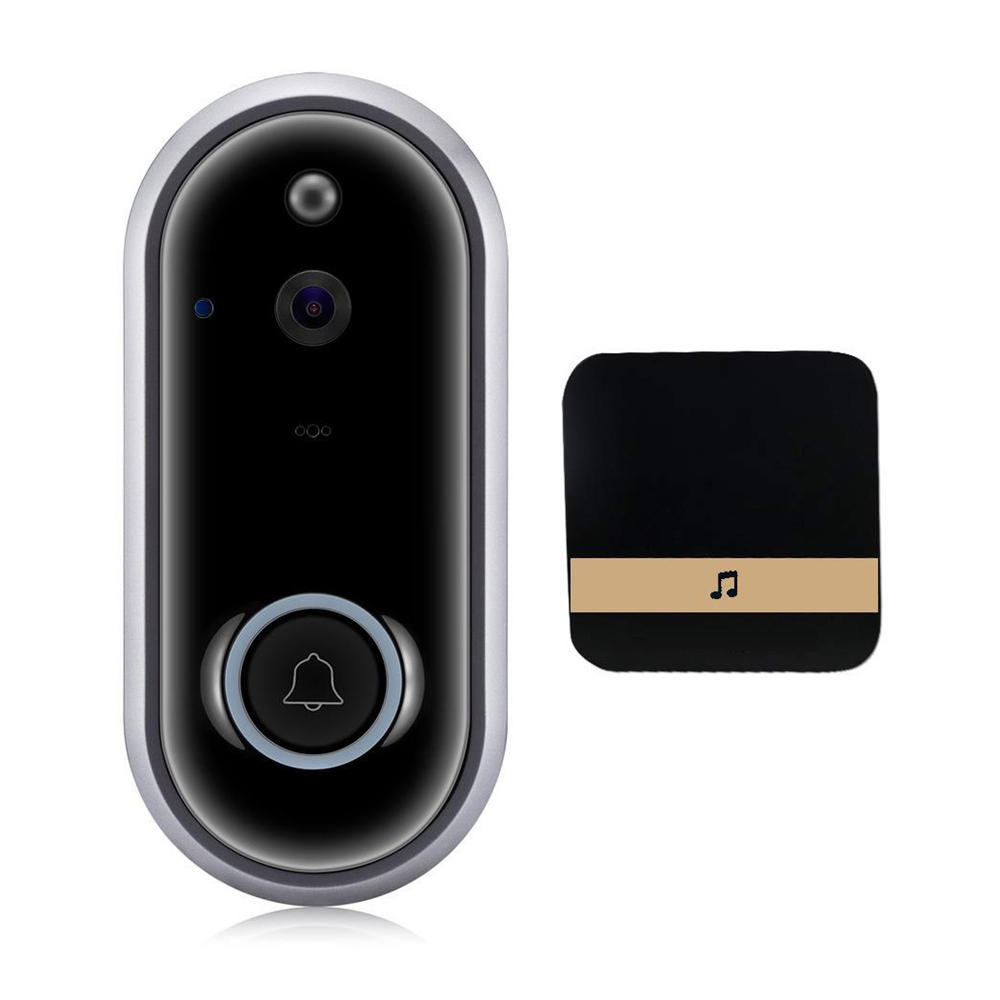 

M6 WiFi Video Doorbell 720P Security Camera Door Phone Two-Way Audio Night Vision Wireless Door Bell Intercom with DingD