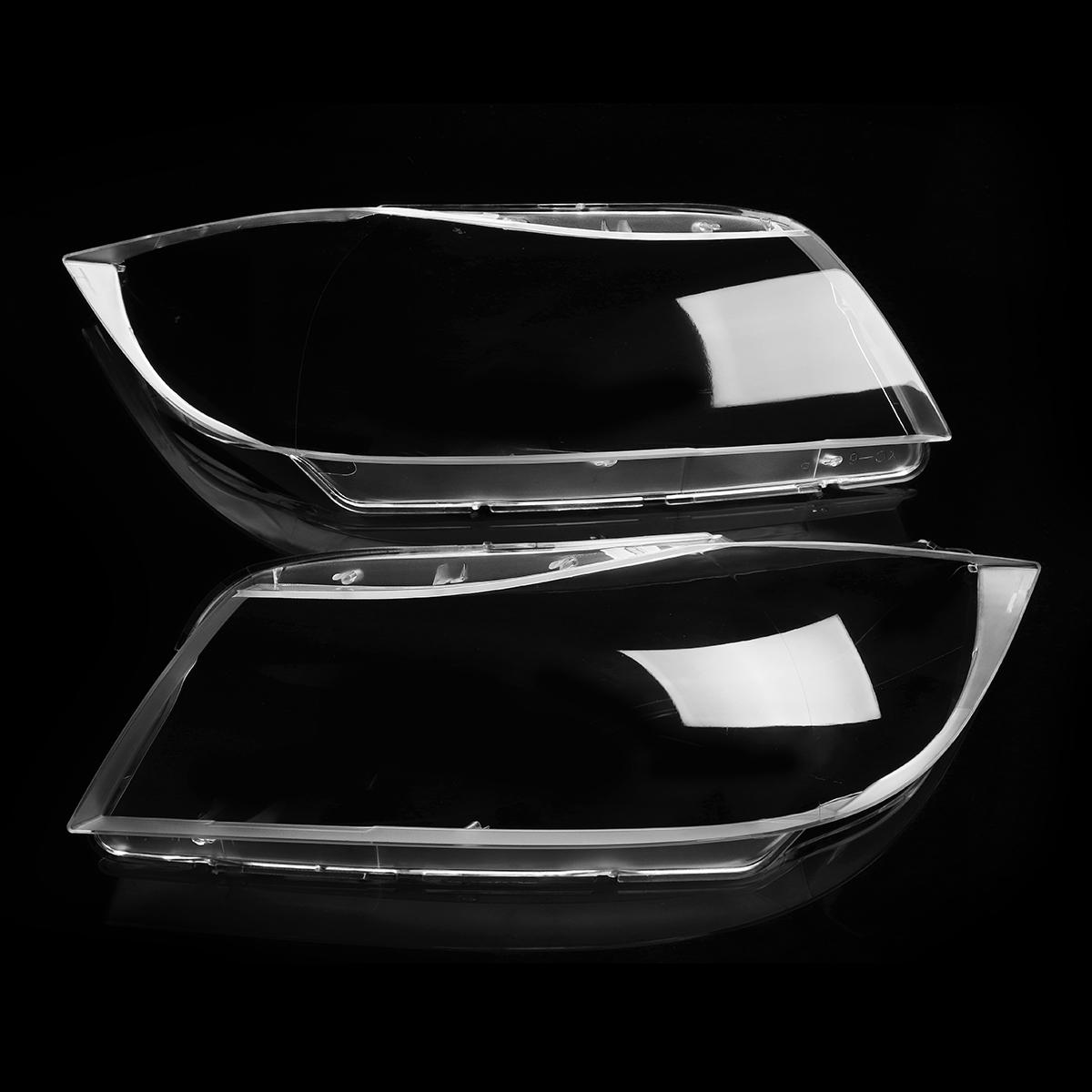 Paar Auto Xenon Koplamp Glas Lamplens Plastic Cover voor BMW 3 E90 E91