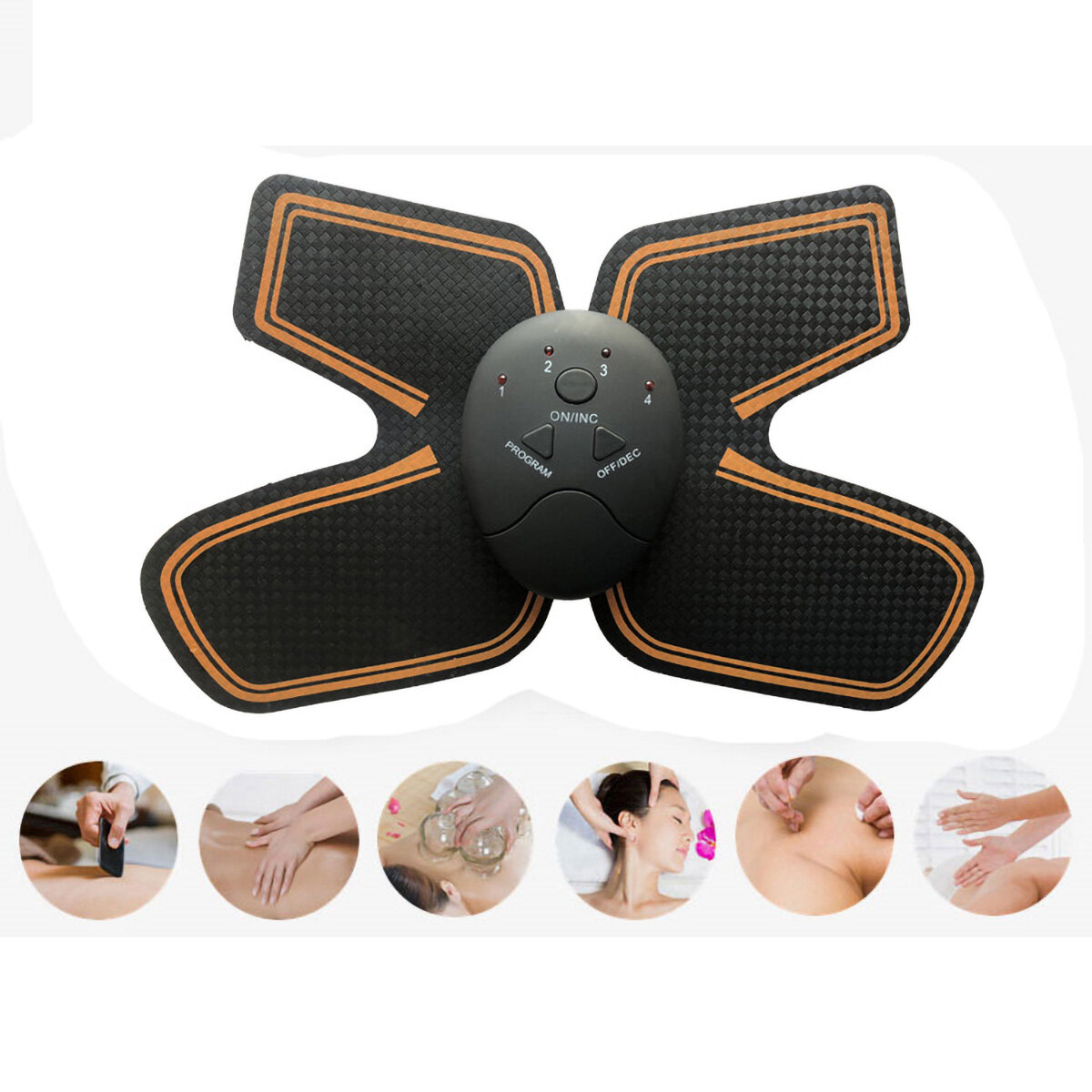 KALAOD Hals Massager Patch Plakken Micro-stroom Pulse Mulfunctionele Mini Portable Body Muscle Massa