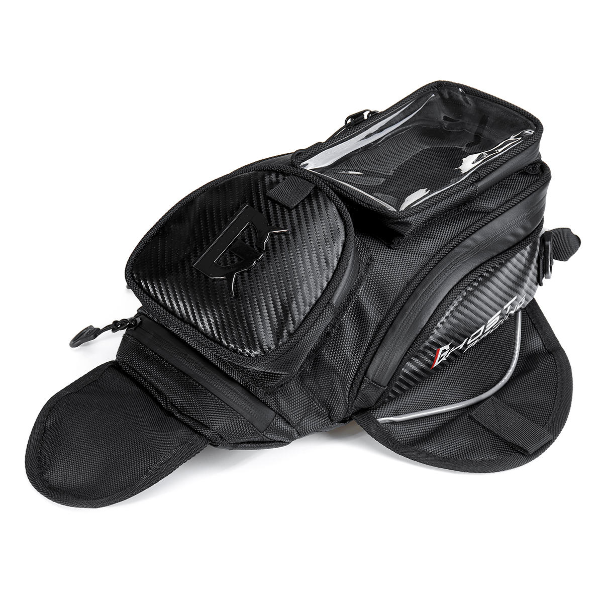 

Магнитный топливный бак Сумка мотоцикл Масло Седельные сумки с сенсорным экраном для хранения телефона Сумка Черный