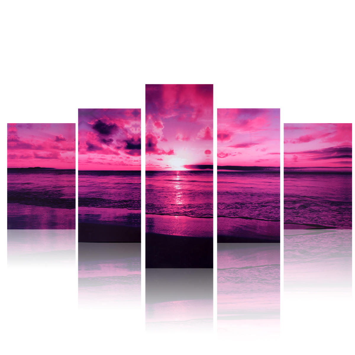 

Пурпурное Море Закат Современный Безрамный HD Печать на Холсте Главная Искусство Стены Картина Плакат Настенные Росписи