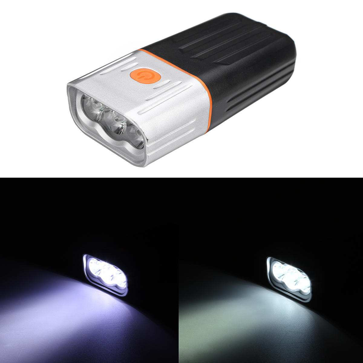 BIKIGHT 800LM T6/L2 Fietslicht Mountainbike LED Zaklamp Nachtrijlicht USB Opladen