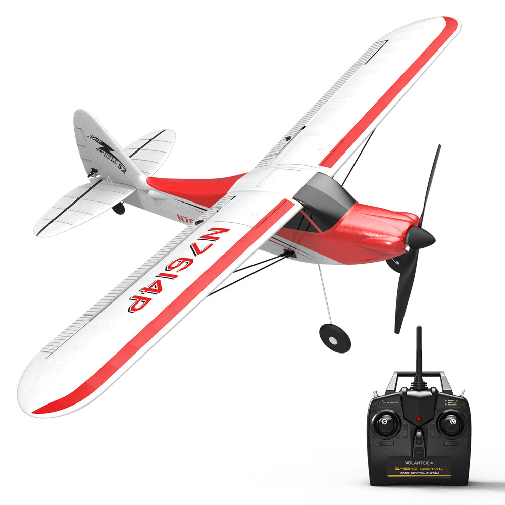 Volantex Sport Cub 500 761-4 500 mm Envergadura 4CH Entrenador principiante acrobático de una tecla RC Planeador Avión R