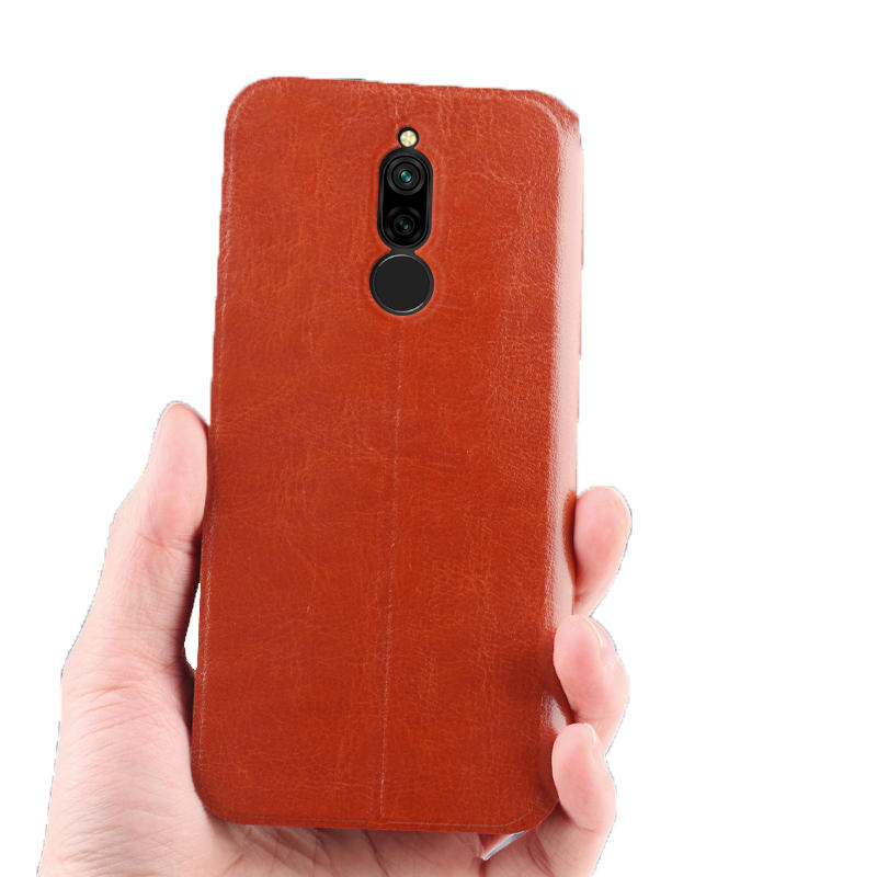 For Xiaomi Redmi 8 Mofi Luxury Shockproof Flip PU Leather Full Cover Protective Case Non-original
