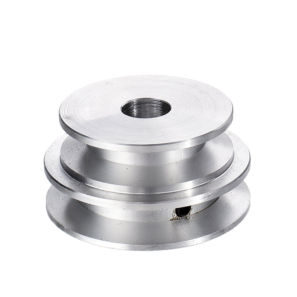 Aluminum alloy double groove 60&50mm pulley wheel 8-20mm fixed bore