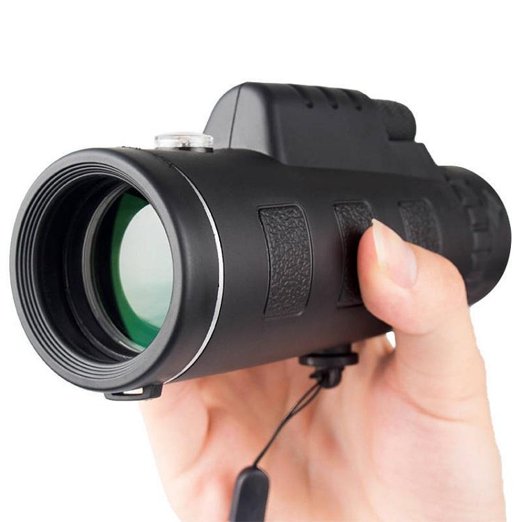 Télescope monoculaire haute définition avec zoom 40X60, trépied militaire et clip pour appareil photo pour téléphone portable