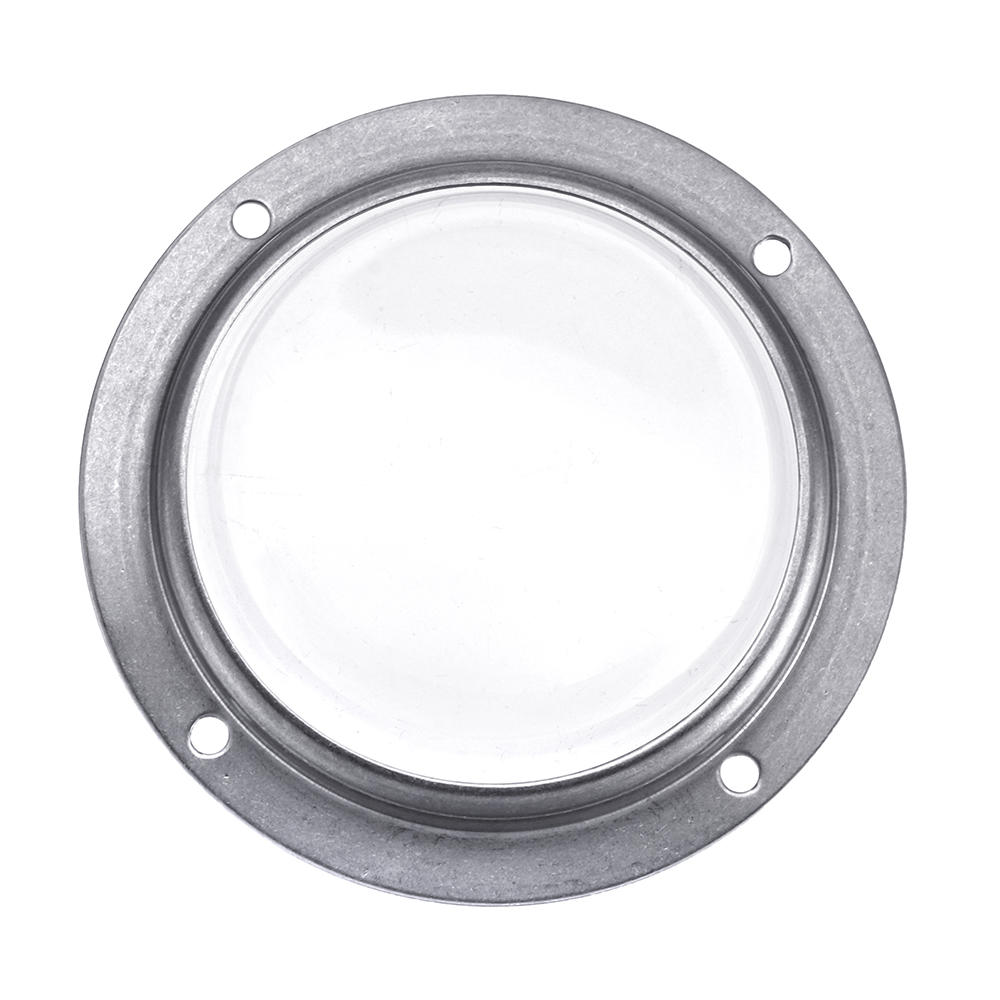 78MM Optical Glass Lens Waterproof 90 Degree + Aluminum Ring For 20W-100W High Power LED Chip